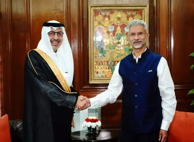 وزير الشؤون الخارجية الدكتور إس. جايشانكار وسفير المملكة العربية السعودية لدى الهند صالح بن عيد الحصيني
