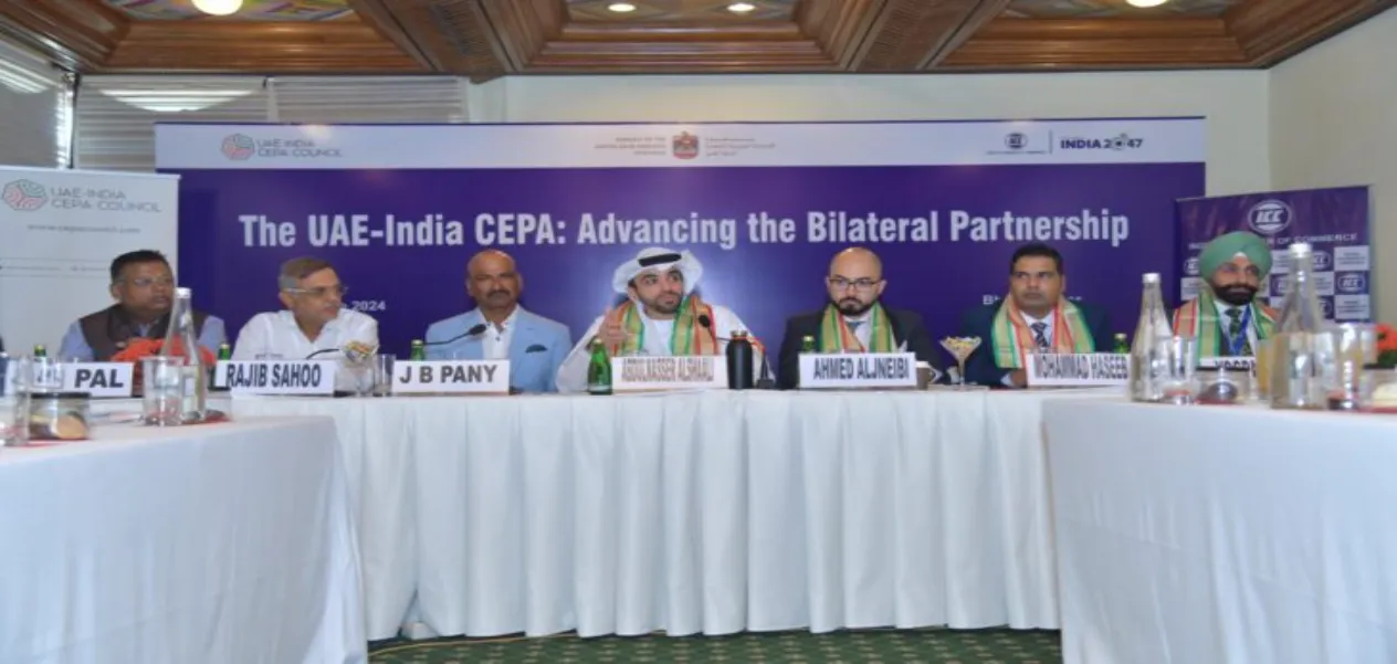 مجلس اتفاقية الشراكة الاقتصادية الشاملة بين الإمارات والهند وغرفة التجارة الهندية يناقشان الفرص التجارية والاستثمارية لاتفاقية الشراكة الاقتصادية الشاملة