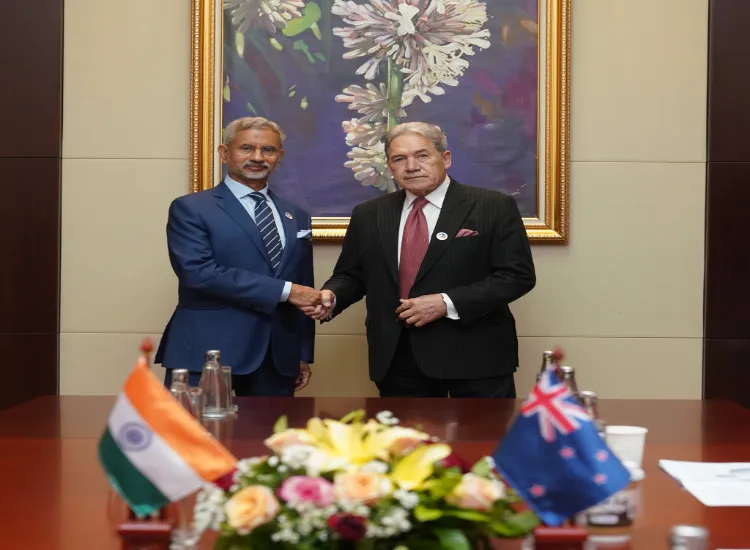 وزير الخارجية جايشانكار يلتقي بنظيره النيوزيلندي 